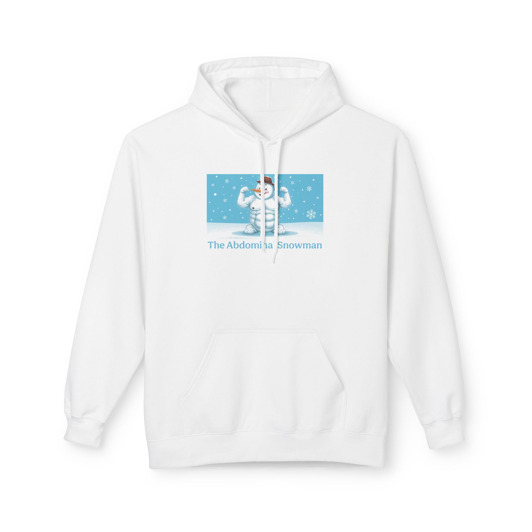 "The Abdominal Snowman" Funny Holiday Fleece Hoodie