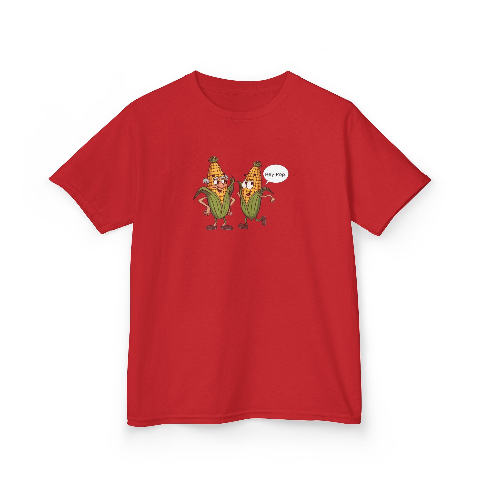 Kids T-Shirt — "Hey Pop!" Pop Corn Cartoon Tee