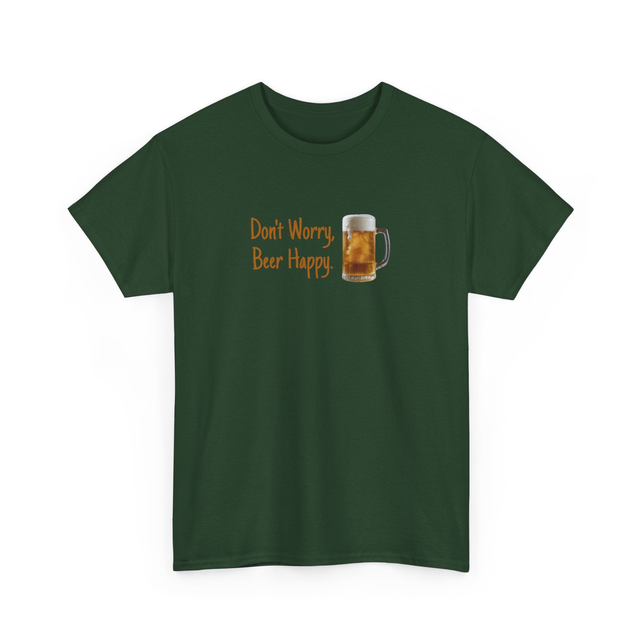 Don't Worry, Beer Happy T-Shirt - Funny Beer Mug Tee