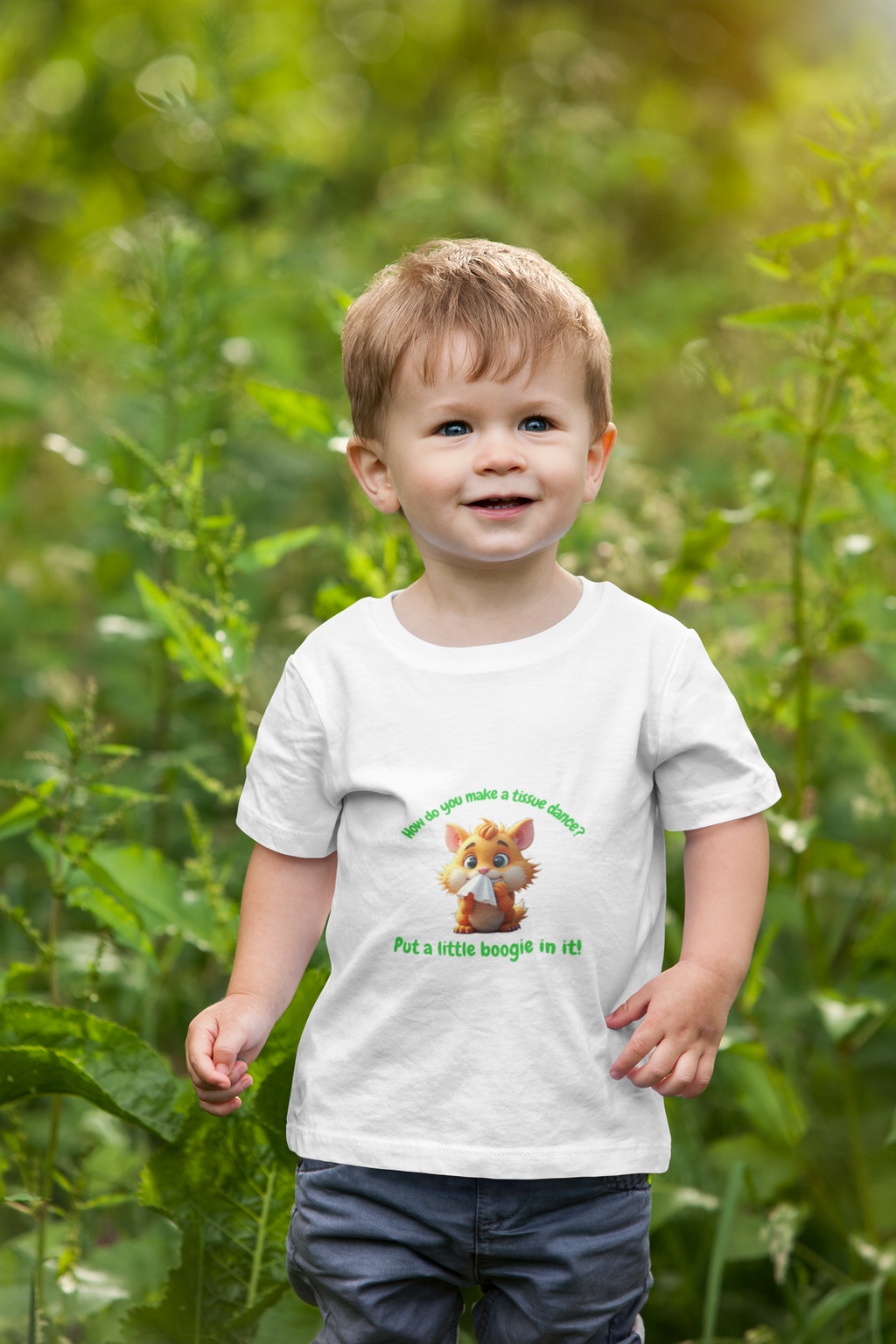 Kids Tee — Cute Fox Graphic “Put a Little Boogie in It” Touch-Friendly Shirt
