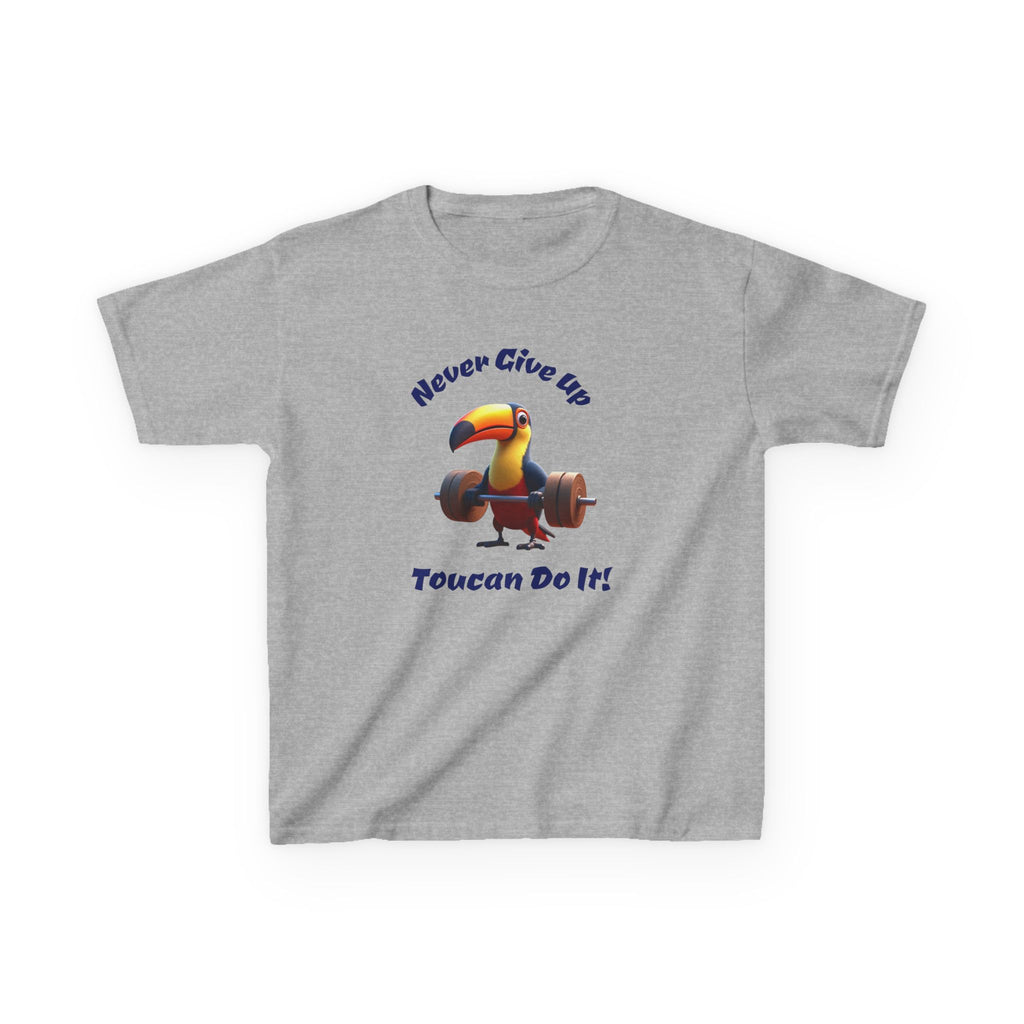 Kids Toucan Do It! Motivational T-Shirt — Never Give Up Fitness Tee